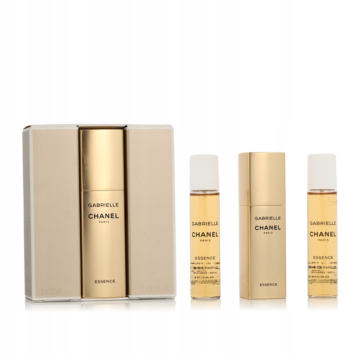Chanel Gabrielle Essence Edp náplň 3 x 20 ml kapesní sprej plnitelný W