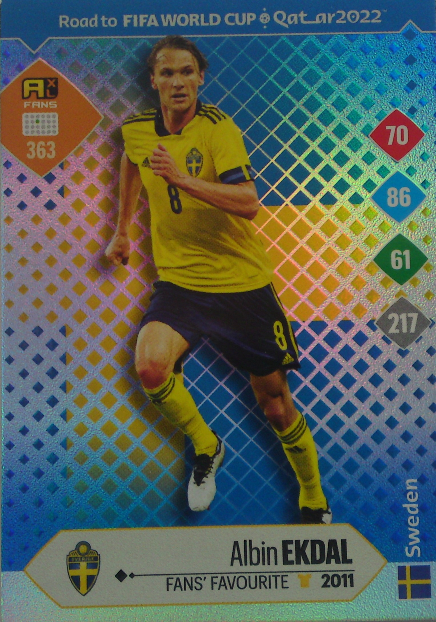 Panini Road Fifa World Qatar 2022 Fans' Favourite Albin Ekdal 363