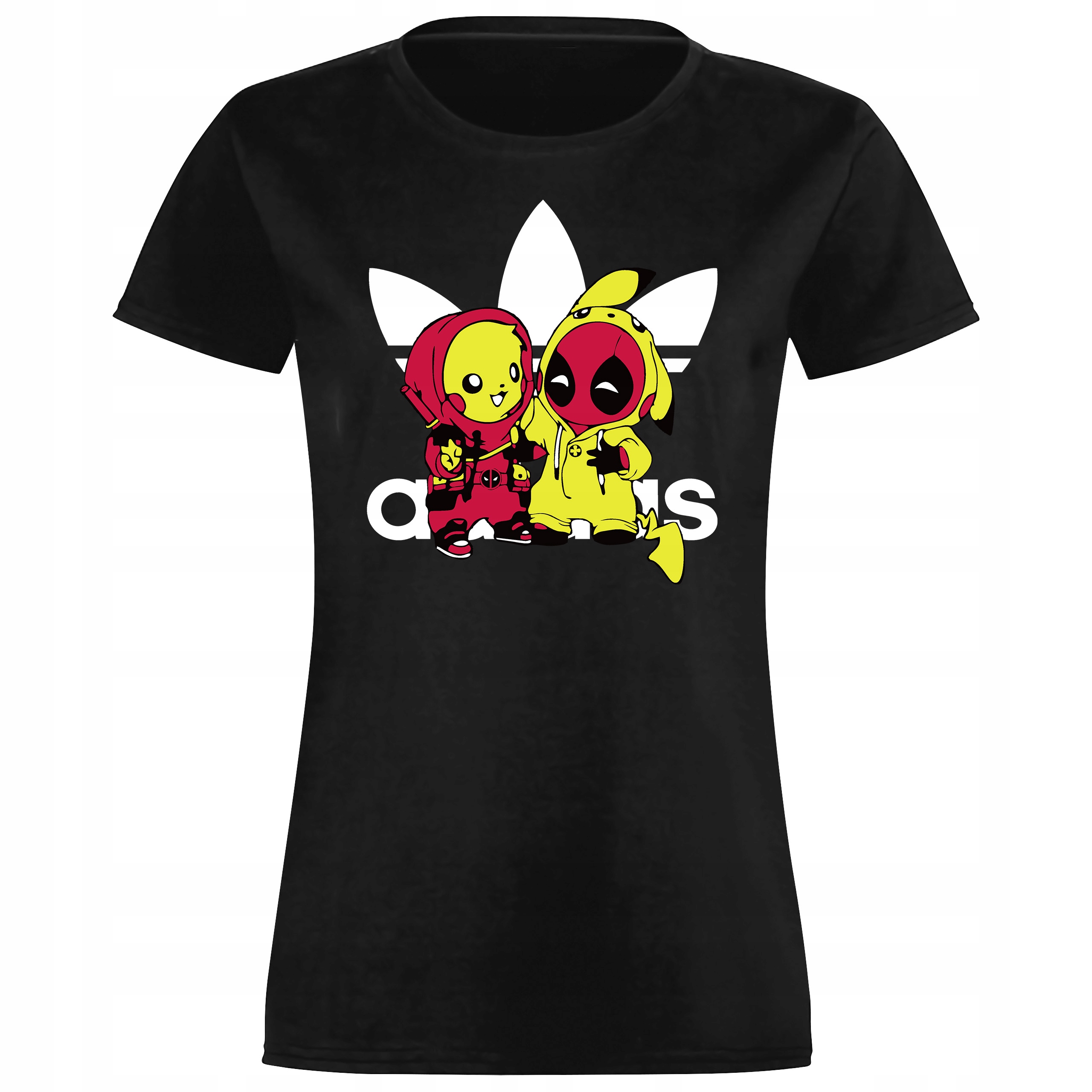 

T-shirt Damska Deadpool x pikachu XL czerń