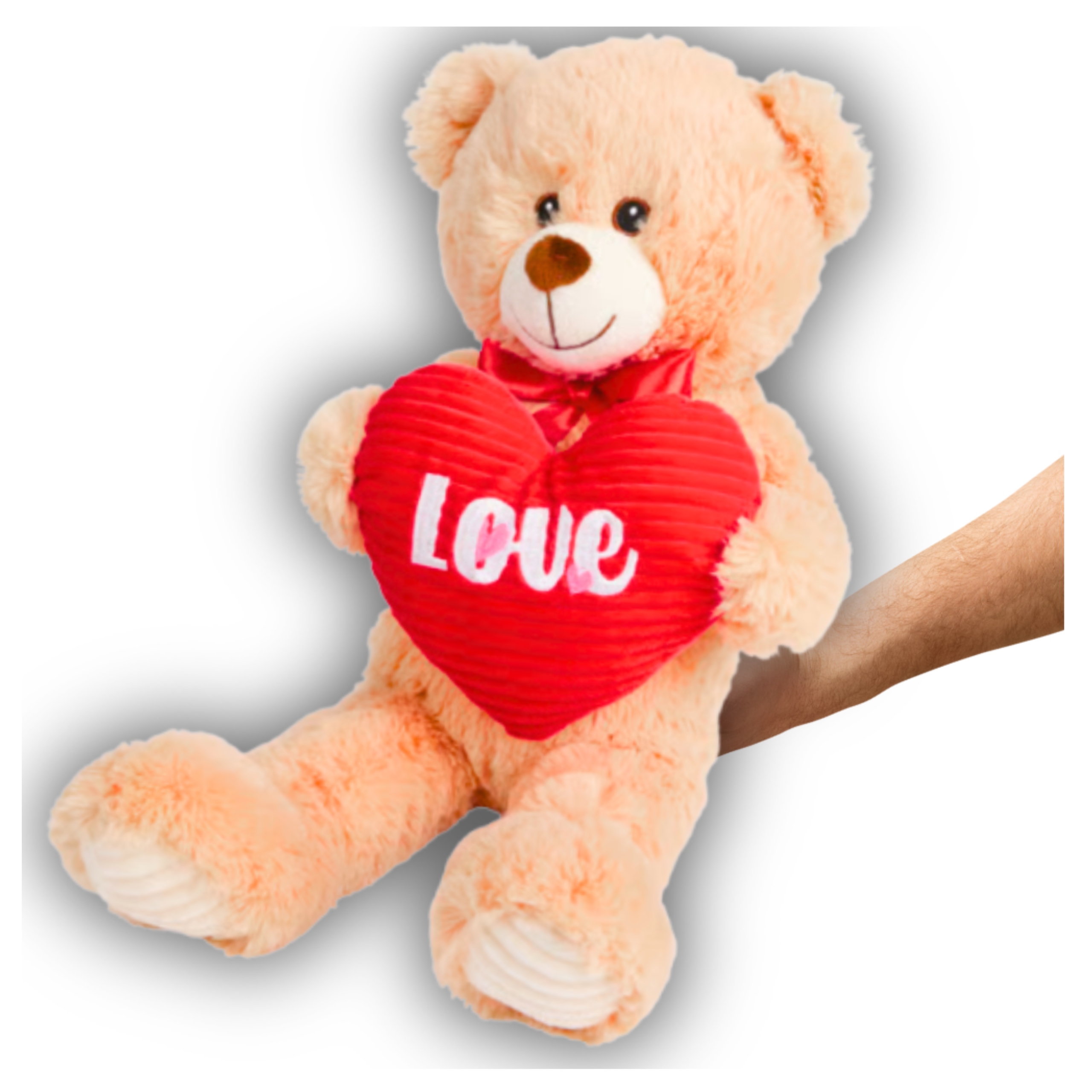 Velký Plyšový Medvídek Valentýnský S Srdcem Na Valentýna 50 CM