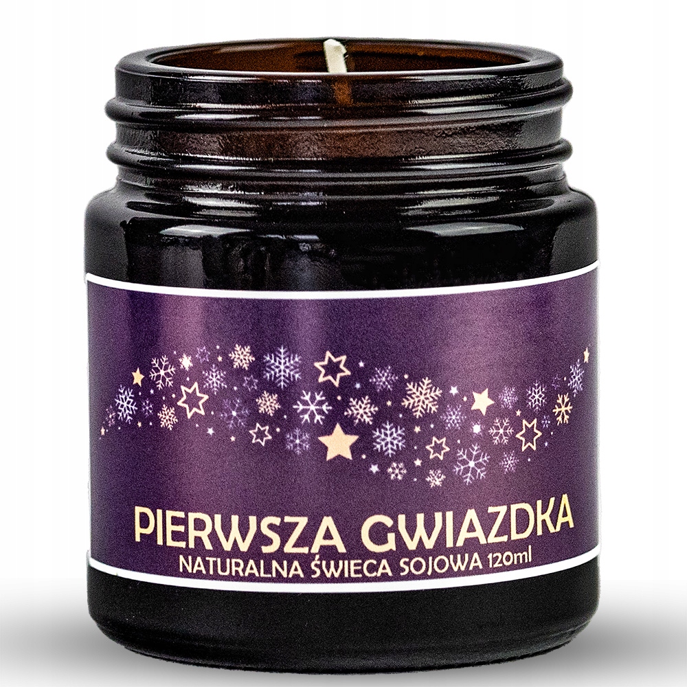 

Naturalna świeca sojowa Pierwsza Gwiazdka 120ml