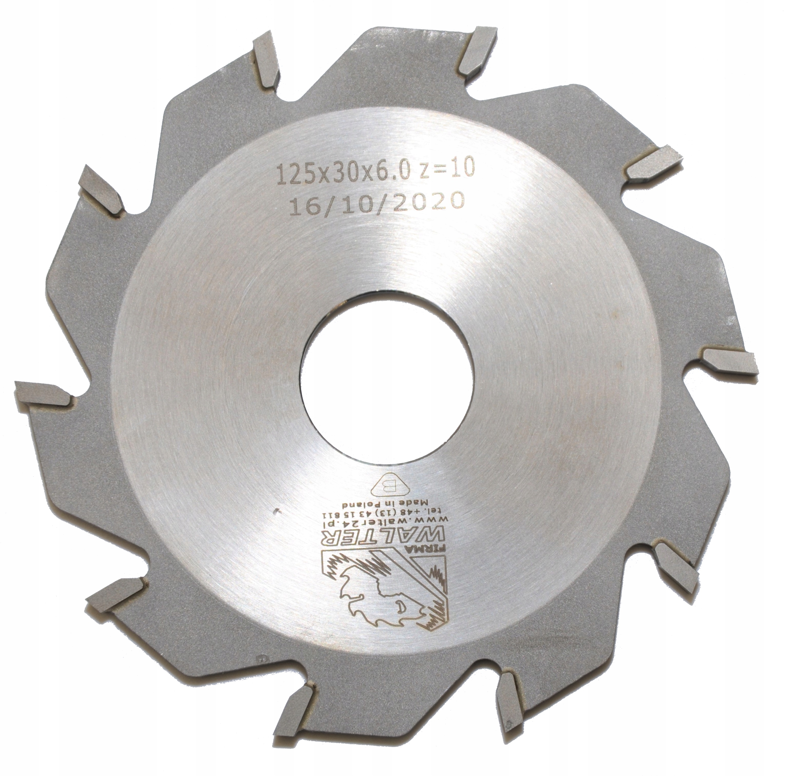 Frez widiowy do korowarki 125x30x6,0/3,0 z-10 WALTER