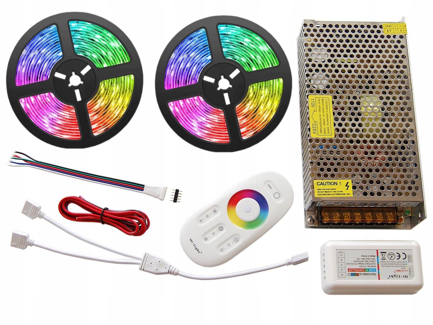 ZESTAW Taśma 600 LED RGBW 10m Biała ZIMNA 5050