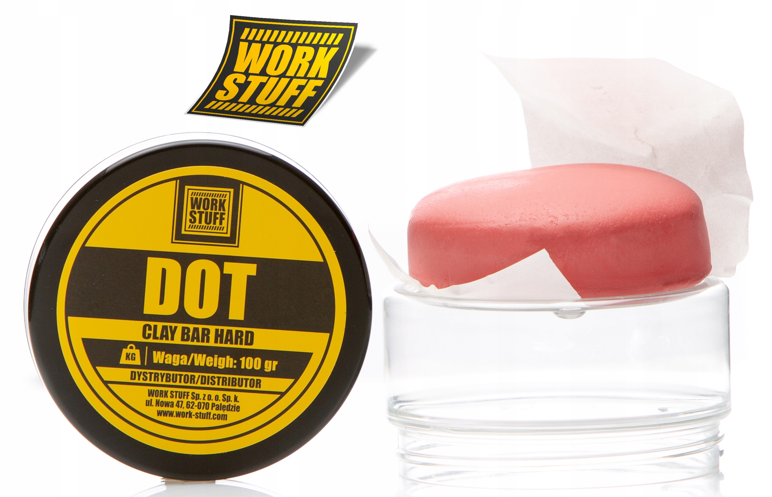 Work Stuff Dot Clay Bar Hard -Glinka 100g