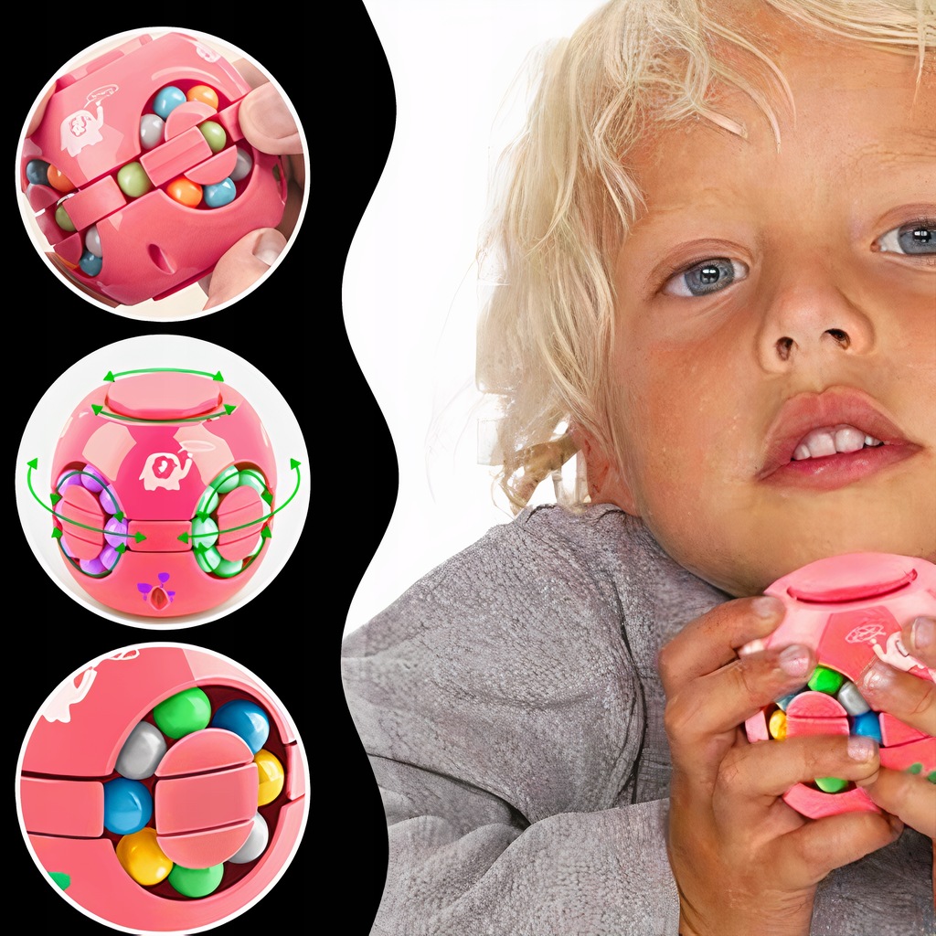 KOCKA PUZZLE KIRAKÓS JÁTÉK MÁGIKUS STRESSZOLDÓ LOGIKAI JÁTÉK RÓZSASZÍN Anyag műanyag