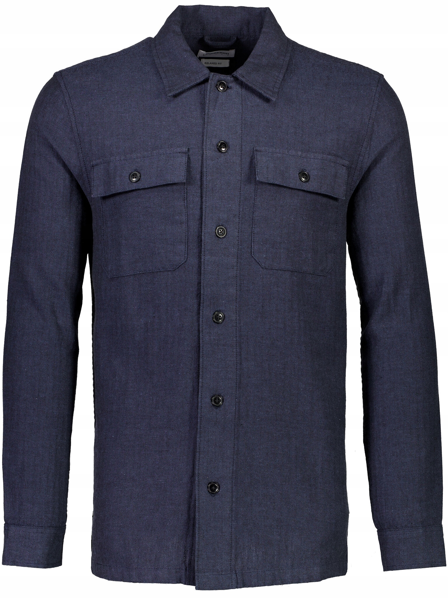 Lindbergh Koszula 30-304020 Granatowy Relaxed Fit