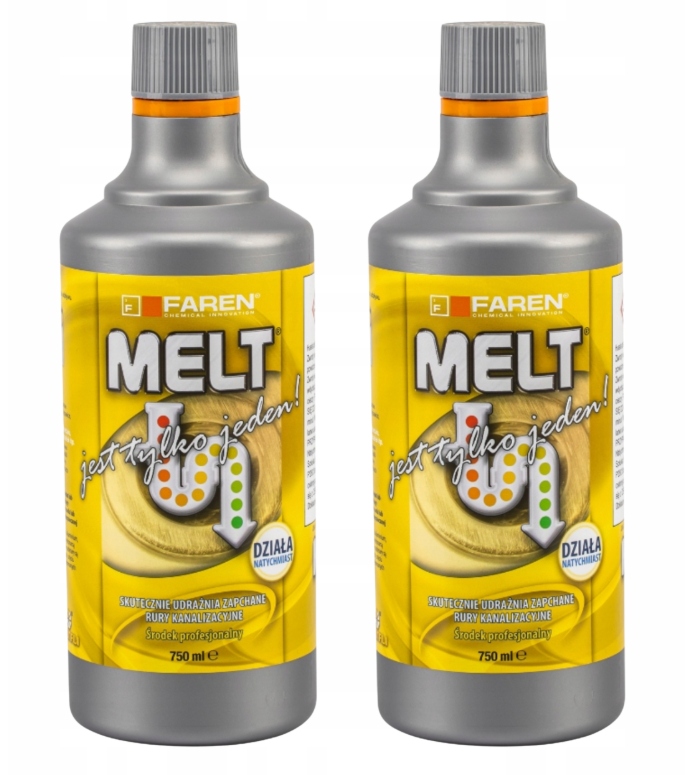 Levně Melt X2 Čistič Kanalizačních Trubek Sifonů Silný Farenový Přípravek