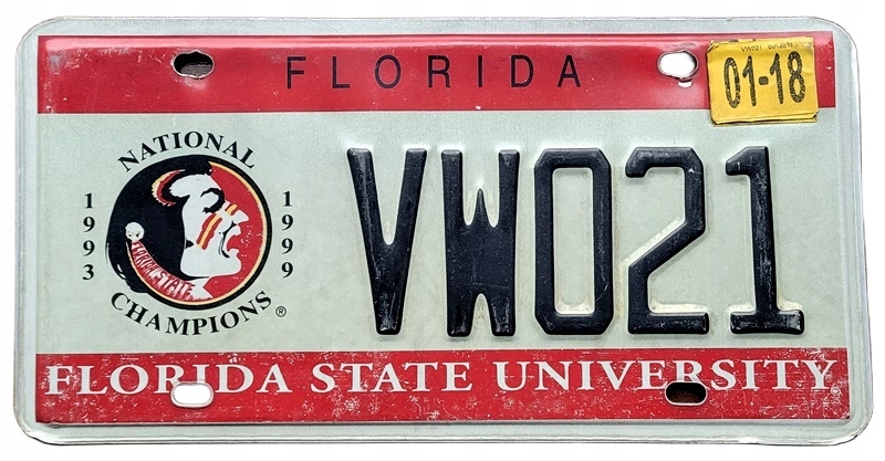 Florida - tablica z USA dla kolekcjonera