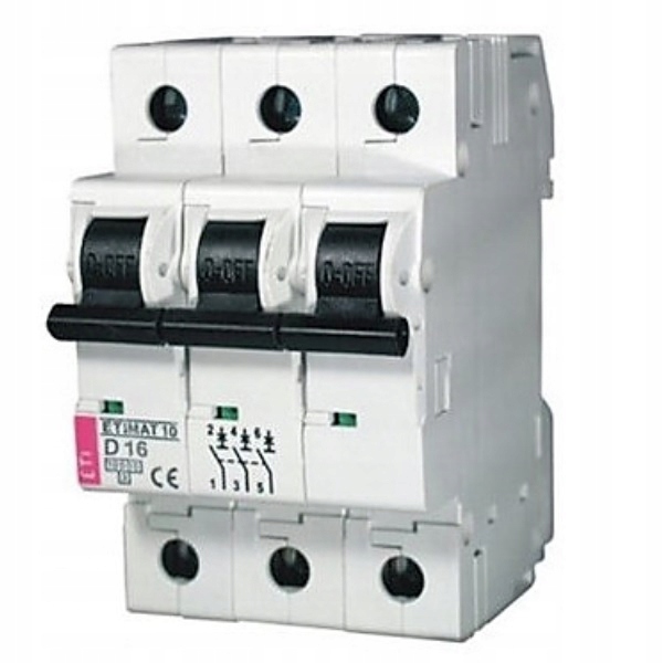 Nadproudový spínač ETIMAT10 3P C10 10kA Eti