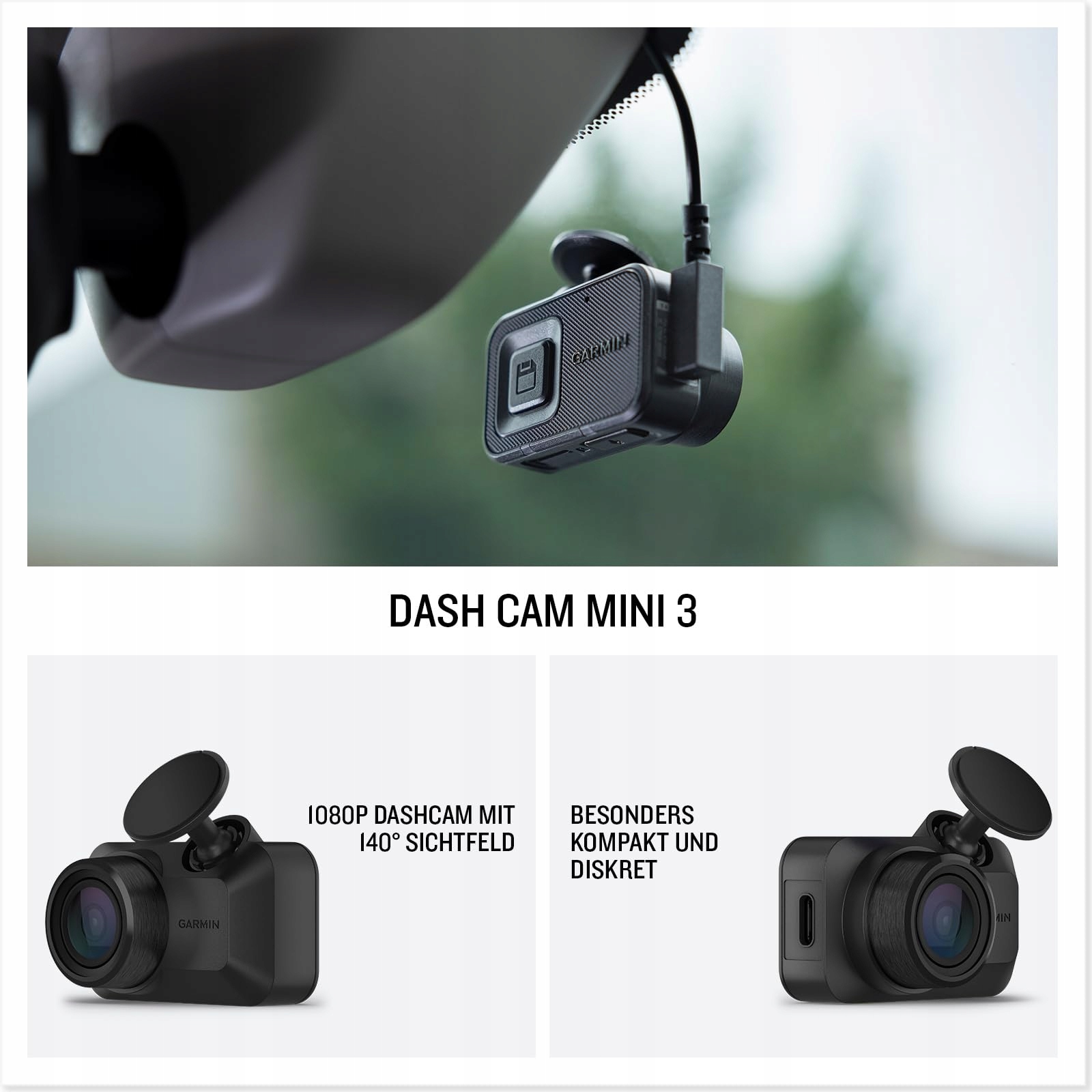 GARMIN Kamera Samochodowa Mini 3 1080p HD 140° Filtr Polaryzacyjny — miniatura 2