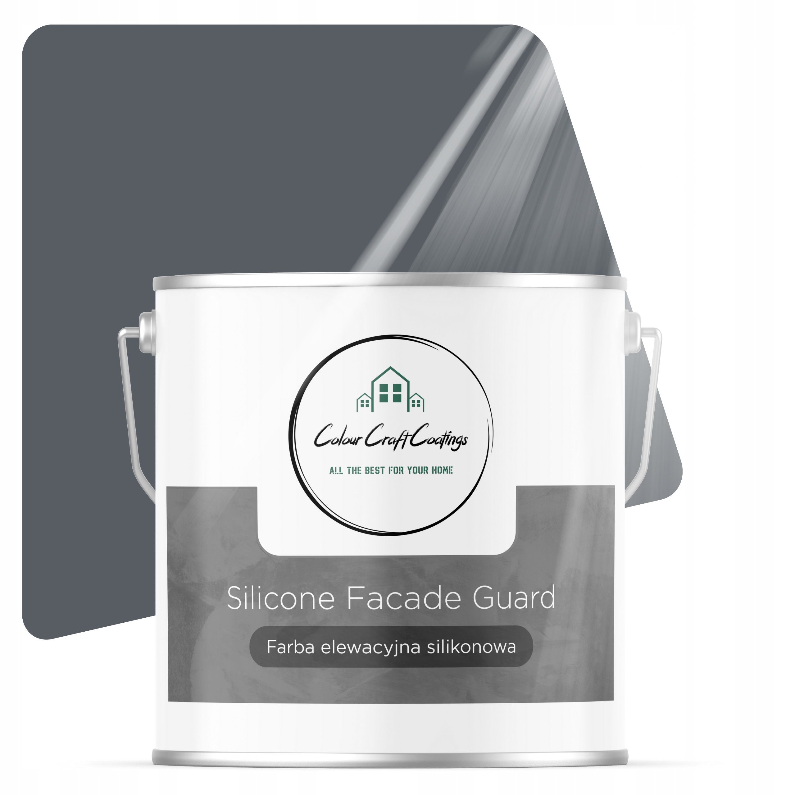 Fasádna Farba Vonkajšia Silikónová Sivá 5 L F256