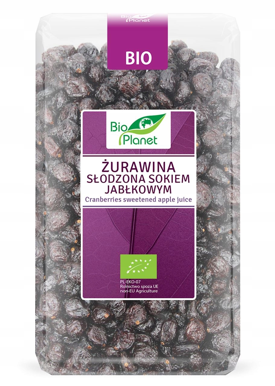 Bio Planet Brusinky slazené jablečným džusem Bio Eko 1 kg