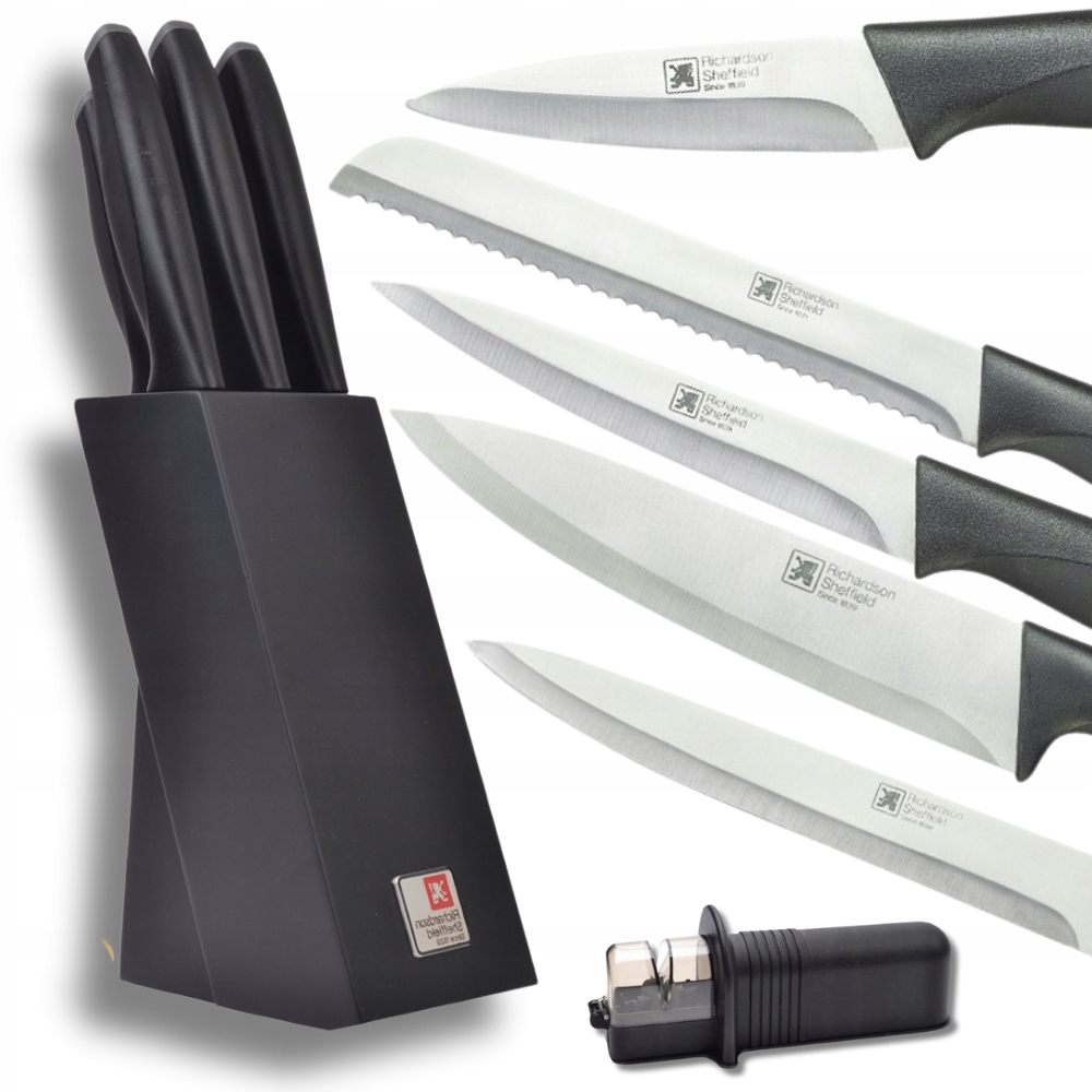 Nože V Bloku Nůž Šéfa Komplet Brousek