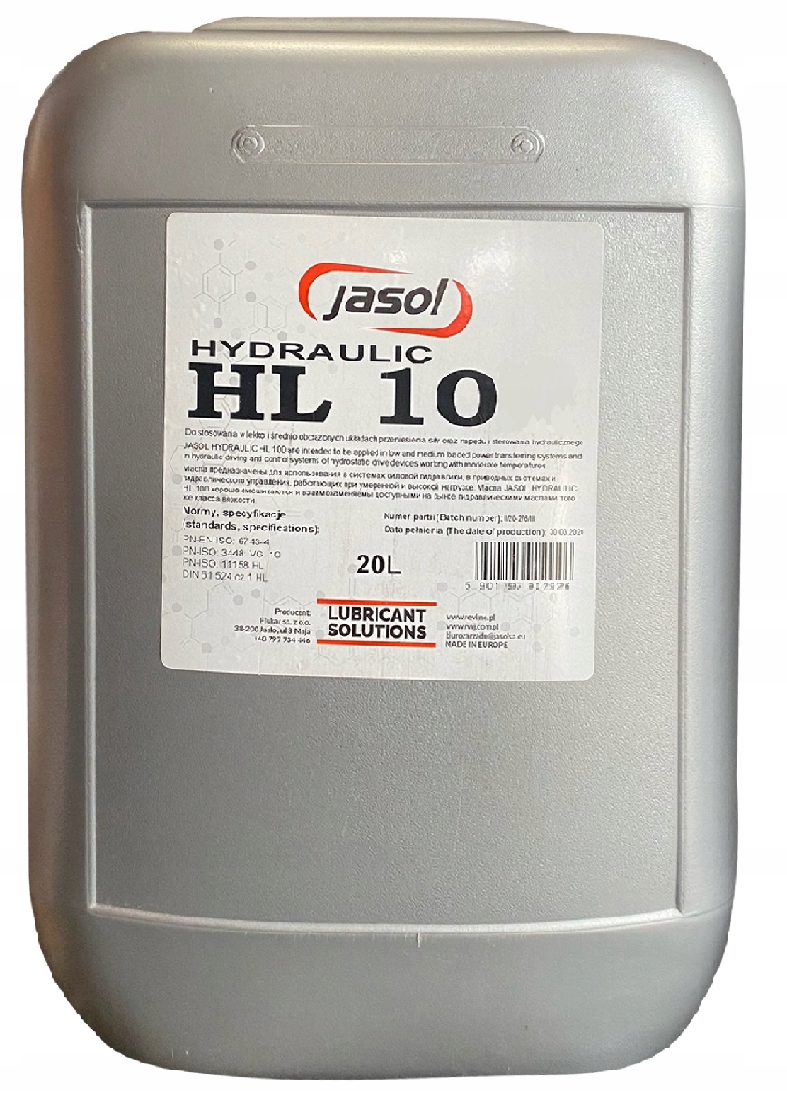Jasol Hydraulic HL 10 op.20l