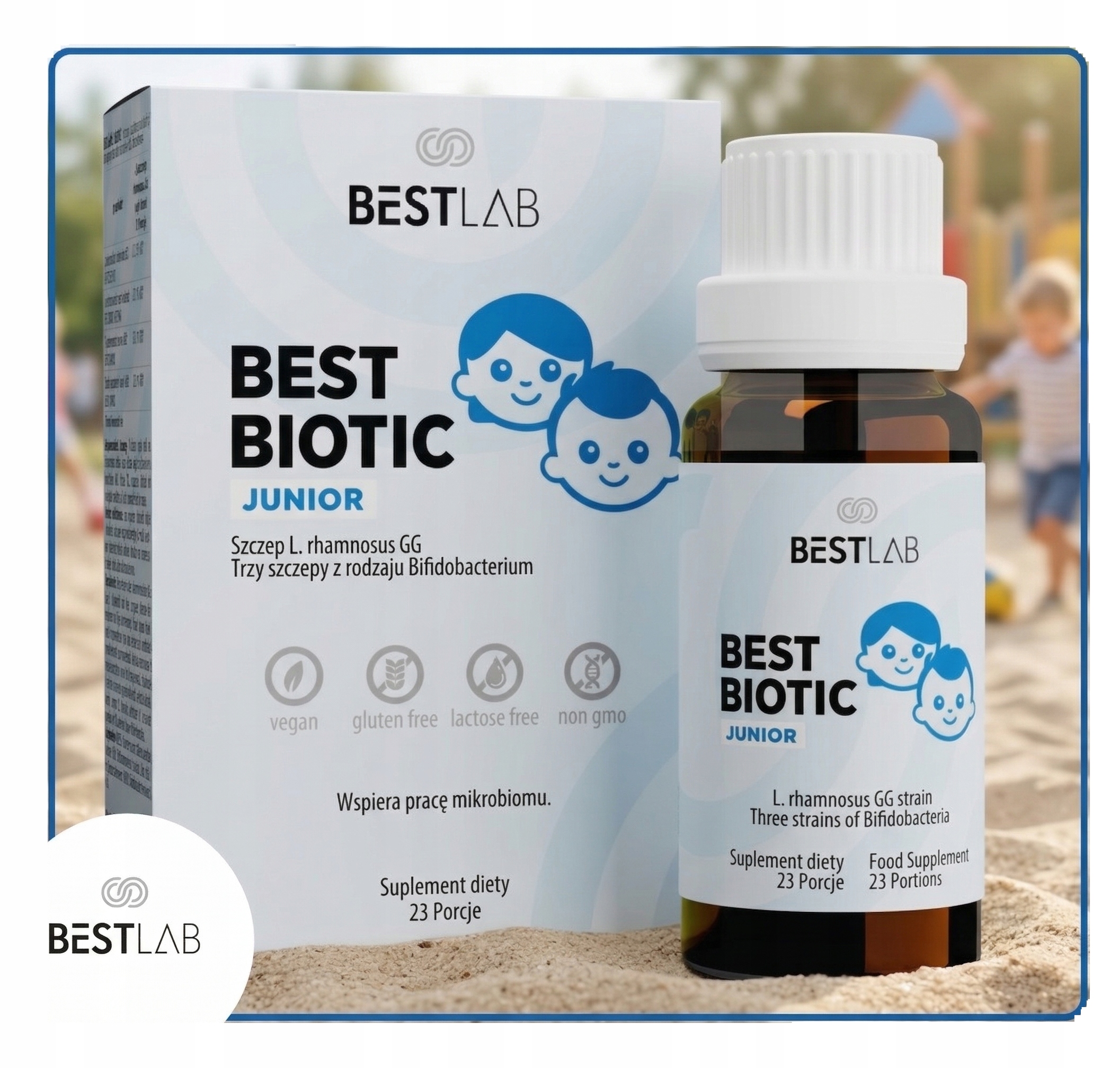 BestBiotic Junior BESTLAB Suplement diety dla dzieci krople 12 ml BEST LAB Postać krople