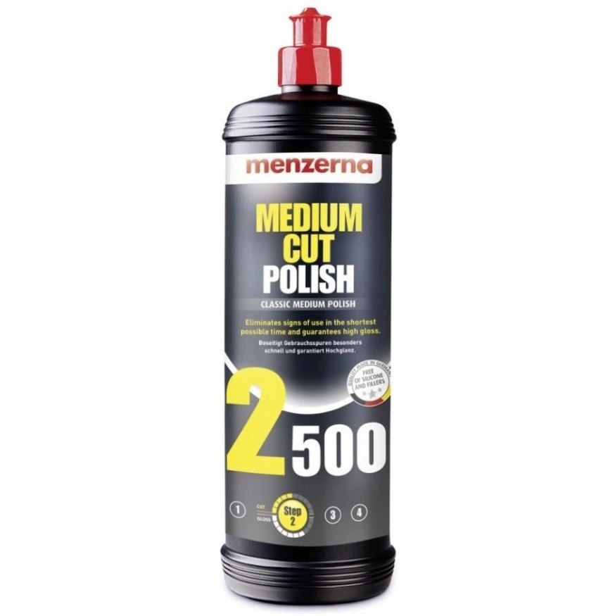 Menzerna 2500 Medium Cut Polish 1L + Alkotest jednorazowy
