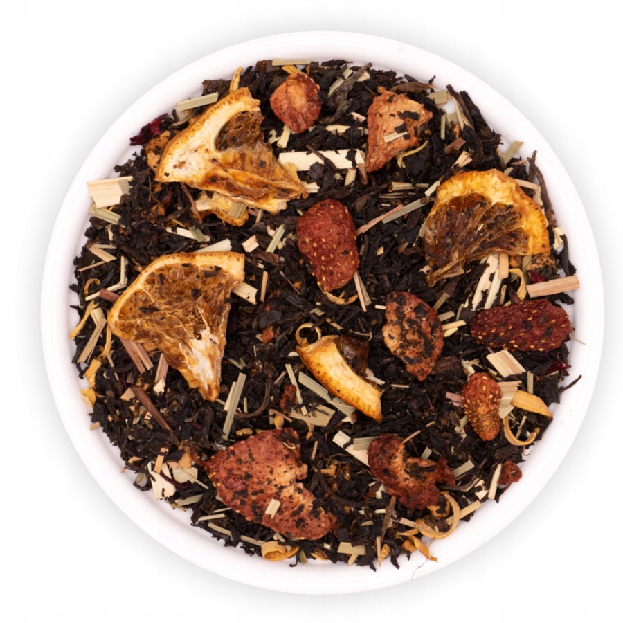 Čaj Černý Listový Jahody Jablko Pomeranč Siena Teaverso 1000 G