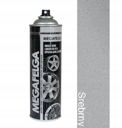 

Farba lakier spray do kół Felg 500ml Srebrny Sat