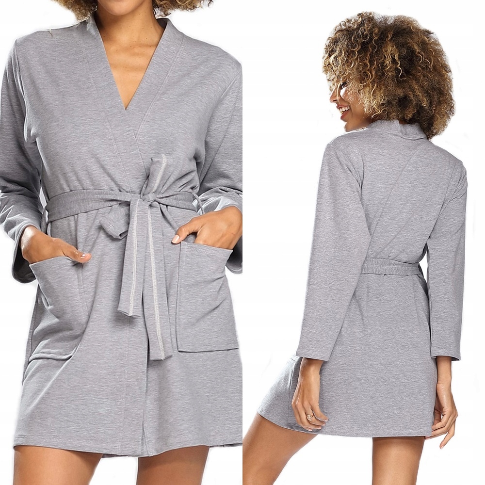 Dámský bavlněný župan Dkaren pole XXL 44