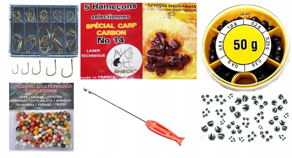 791 AKCESORIÓW WĘDKARSKICH + SKRZYNKA - Z6 Model zestaw
