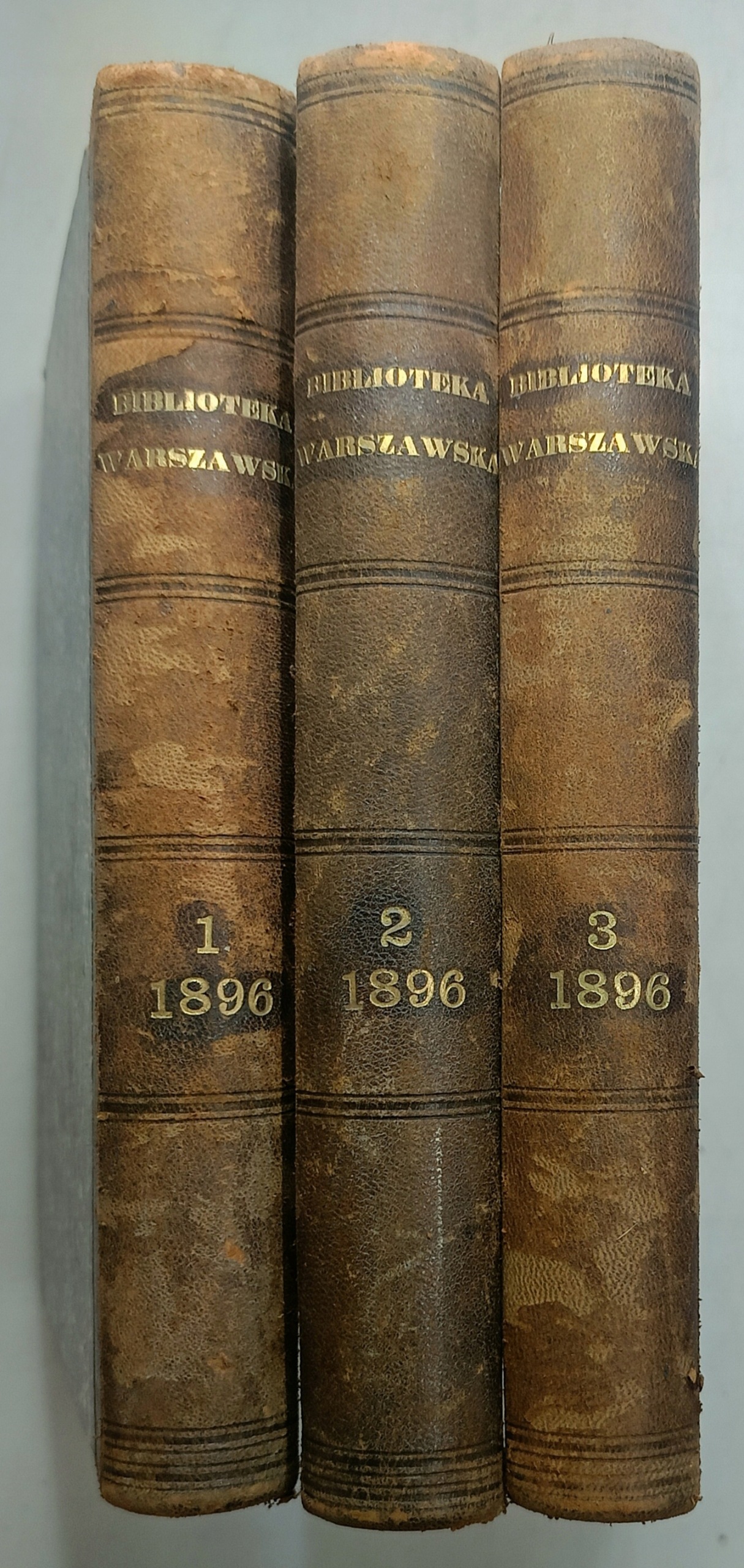 Biblioteka Warszawska. Tom I-III (1896 r.)