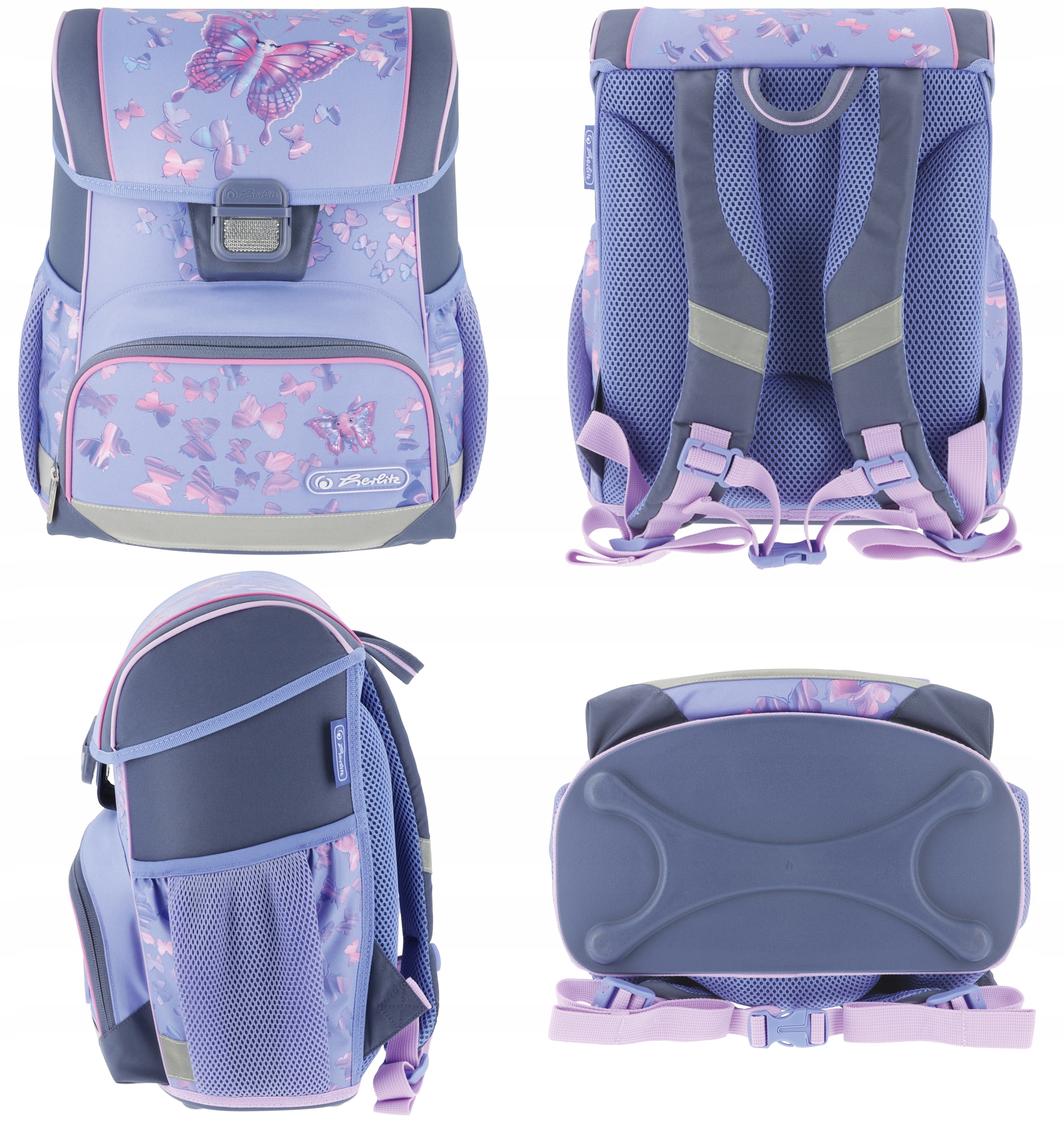 TORNISTER SZKOLNY HERLITZ LOOP PLUS BUTTERFLY PARADISE KLASA 1-3 Kod producenta 50046195