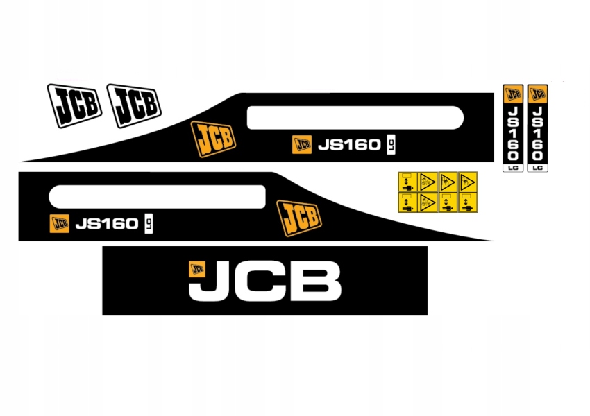Samolepky obtisky, nálepky Jcb JS160LC