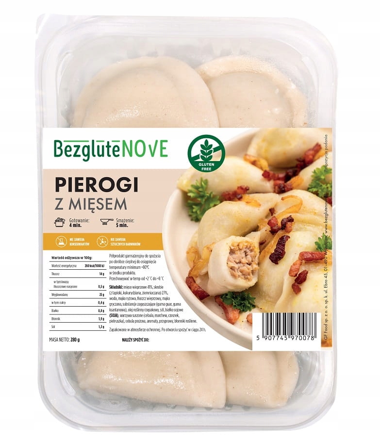 Levně Pirohy S Masem Bez Lepku 280 g Bezglutenové