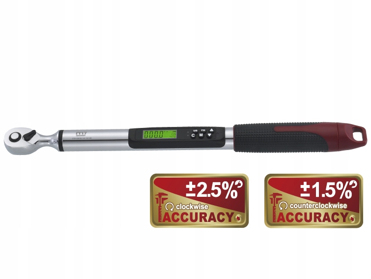 Momentový kľúč elektronický displej 1/2" 10-200 Nm Mighty Seven