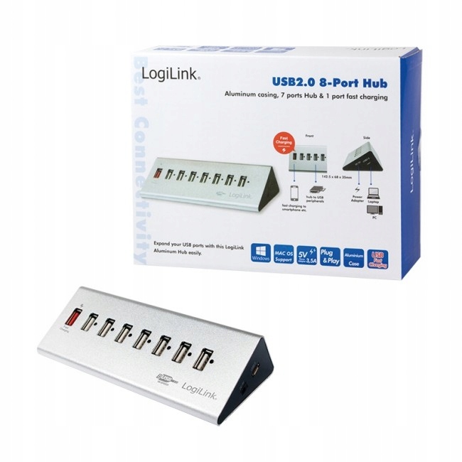 Hub USB Logilink UA0225 8 portów