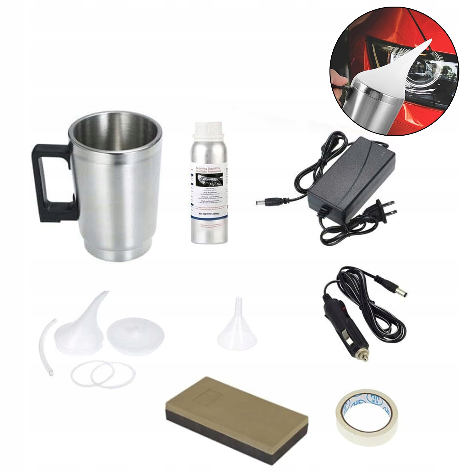 Zestaw Do Regeneracji Renowacji Reflektorów Samochodowych