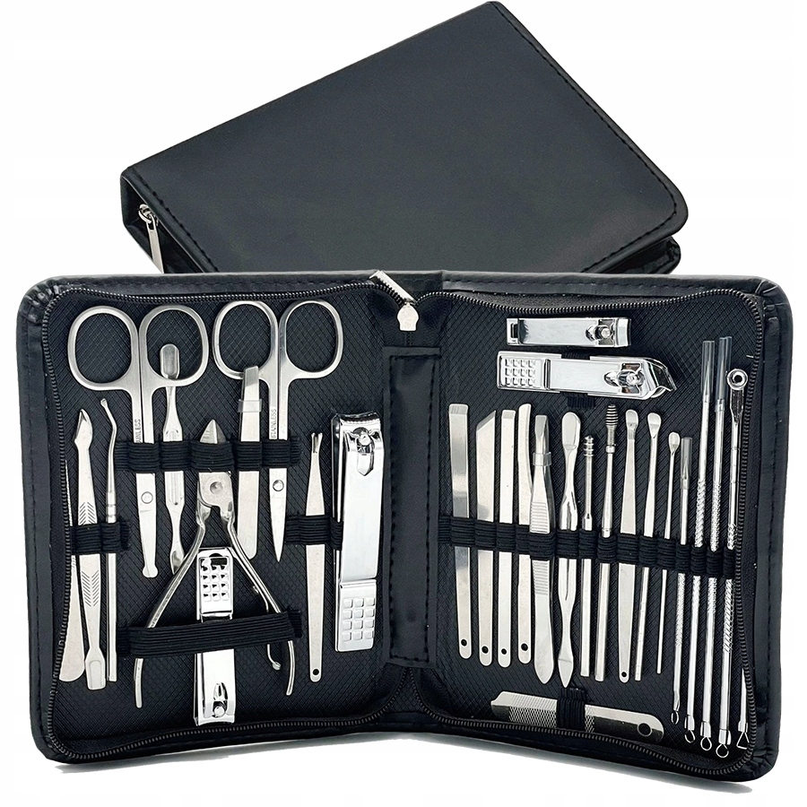 ZESTAW MANICURE / PEDICURE / Twarz Przybory do paznokci 30 szt Pa30s