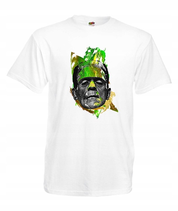 

XL Koszulka Męska Frankenstein Stwór Potwór Wzór