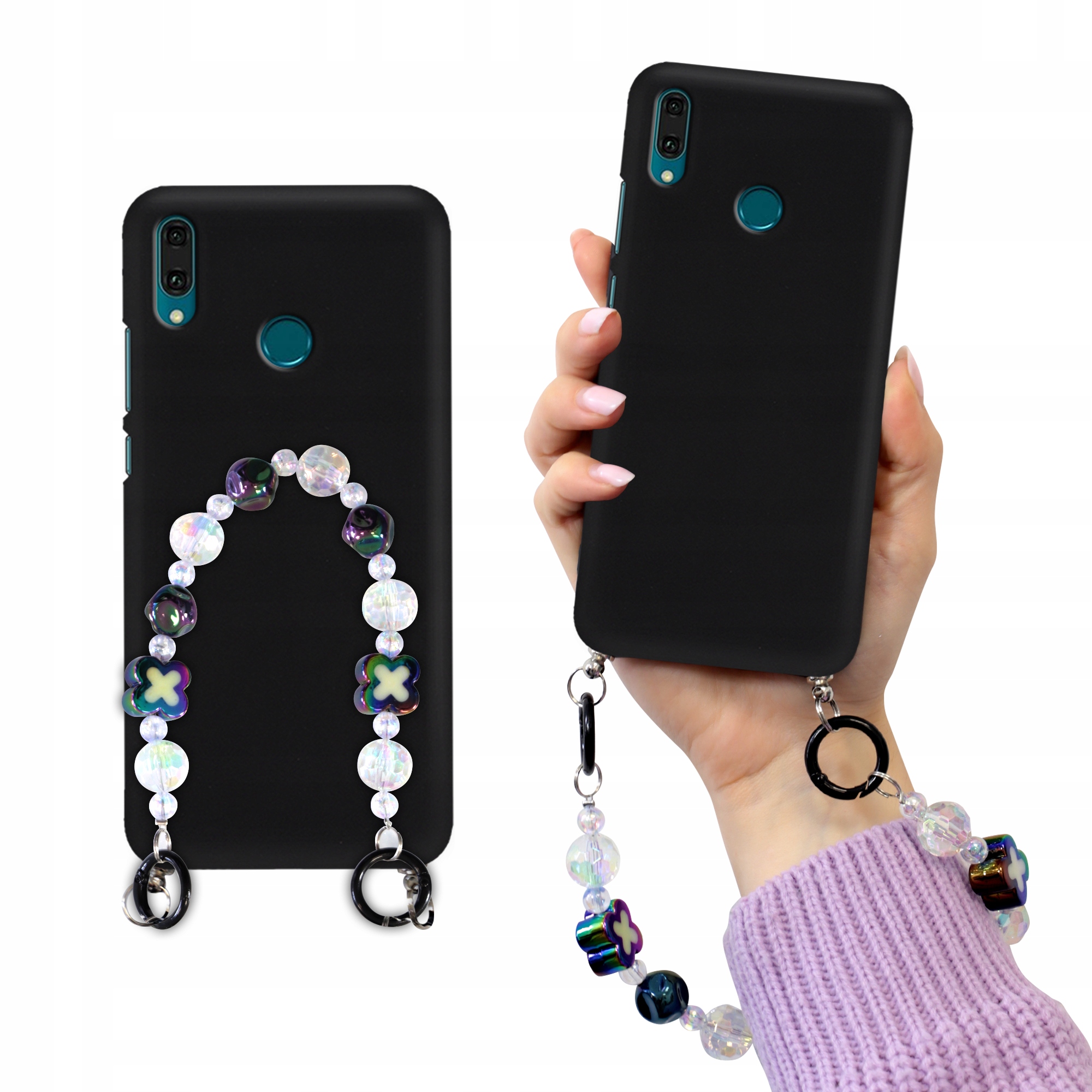 Matné Čierne Puzdro Pre Huawei Y9 2019 Koral Holo
