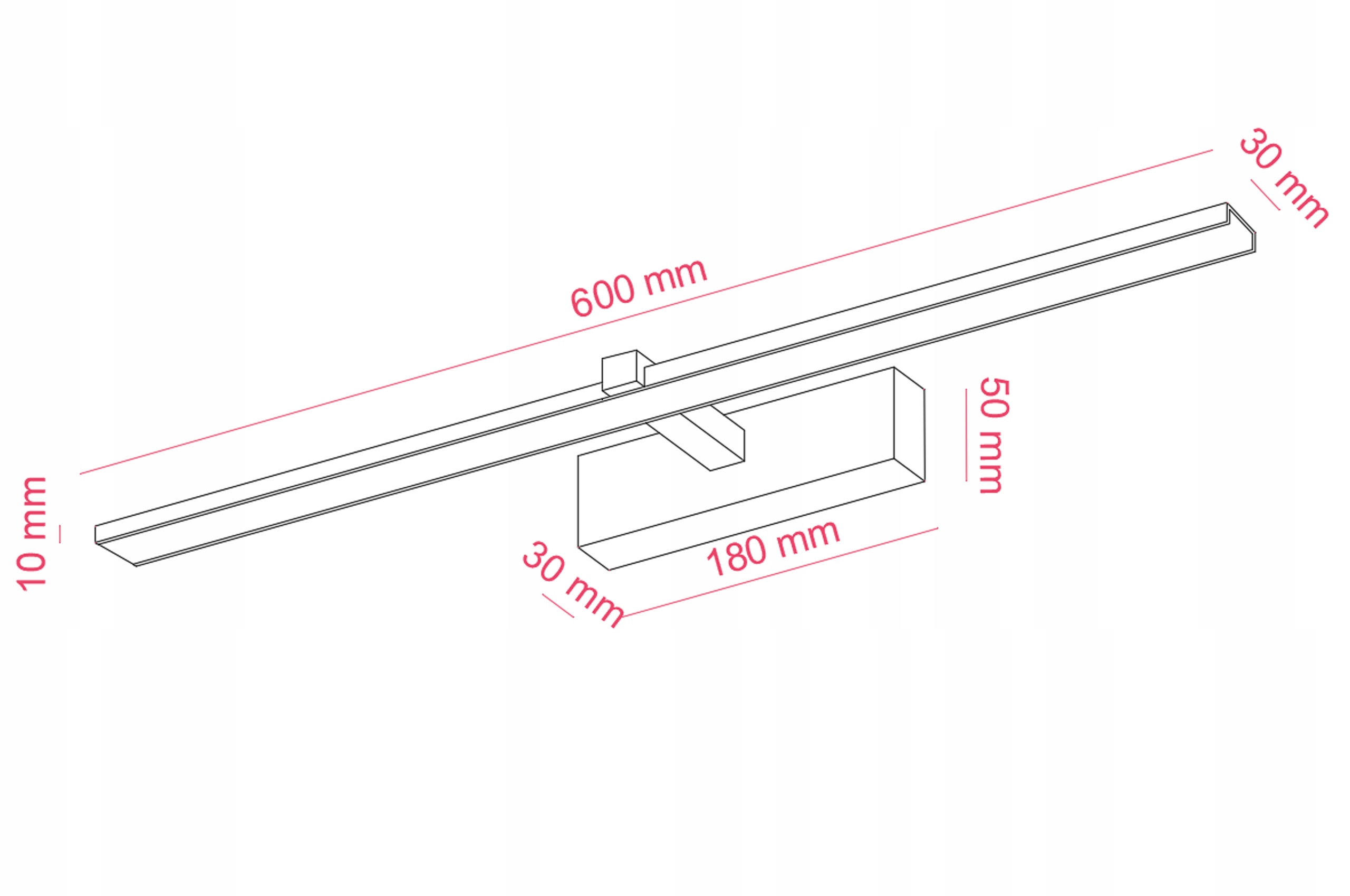 Lampa łazienkowa ścienna LED wodoodporna IP44 hol Kod producenta 007-60-WHT-4200