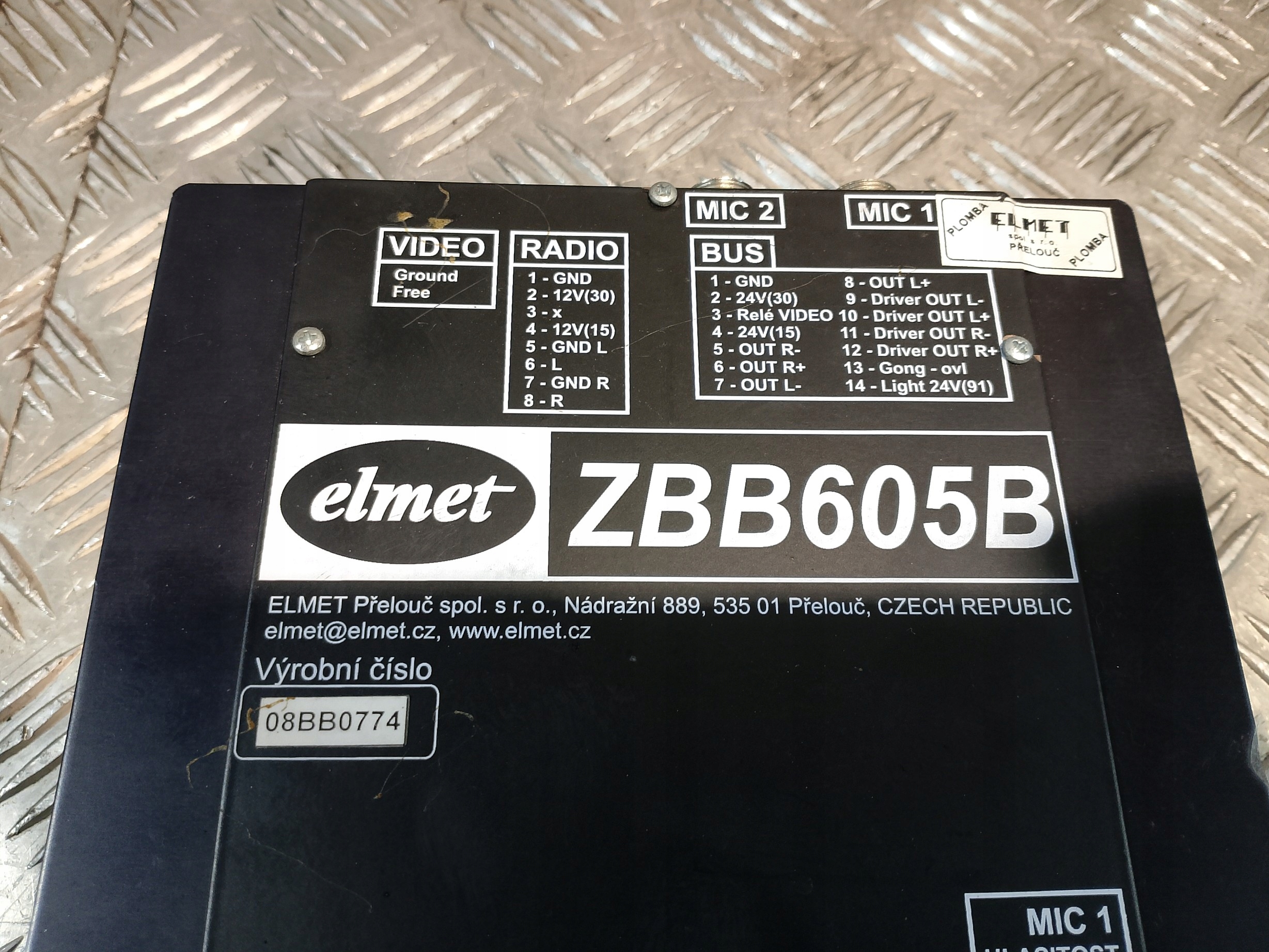 Verstärker AUTOBUSOWY ZBB605B ELMET
