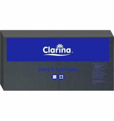 

Clarina Serwetki Składane Czarne 2W 33x33cm 250szt