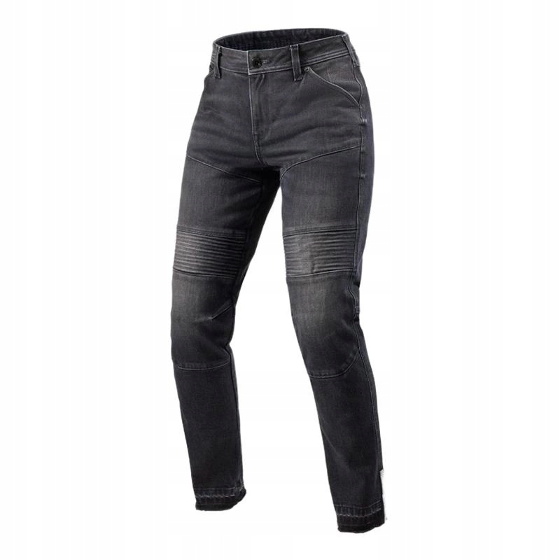 Dámske motocyklové džínsy Revit Moto 2 Lady Dark Black Stone čierne