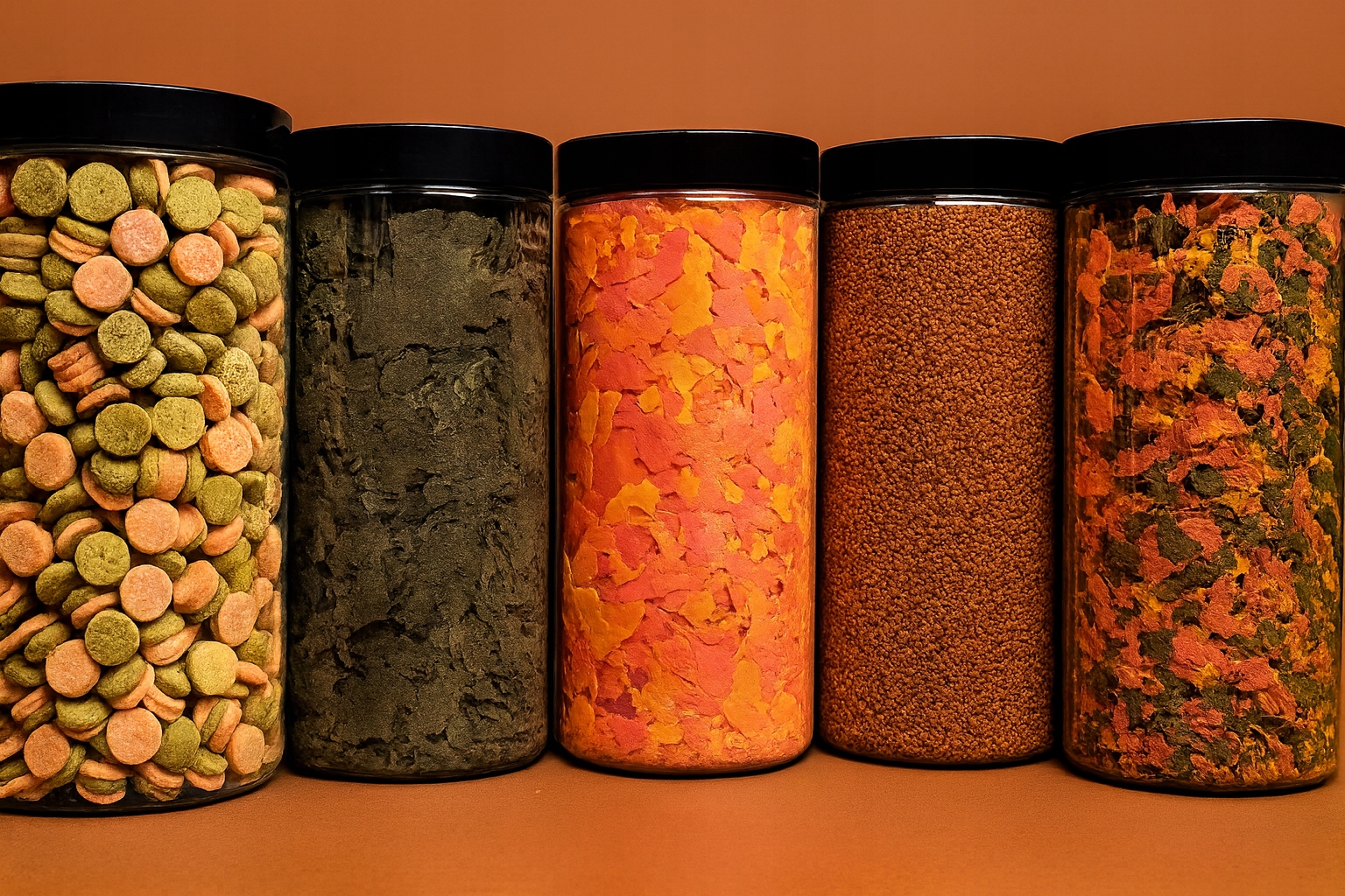 Levně Krmivo pro akvarijní ryby Kompletní sada tabletek Granule Vločky