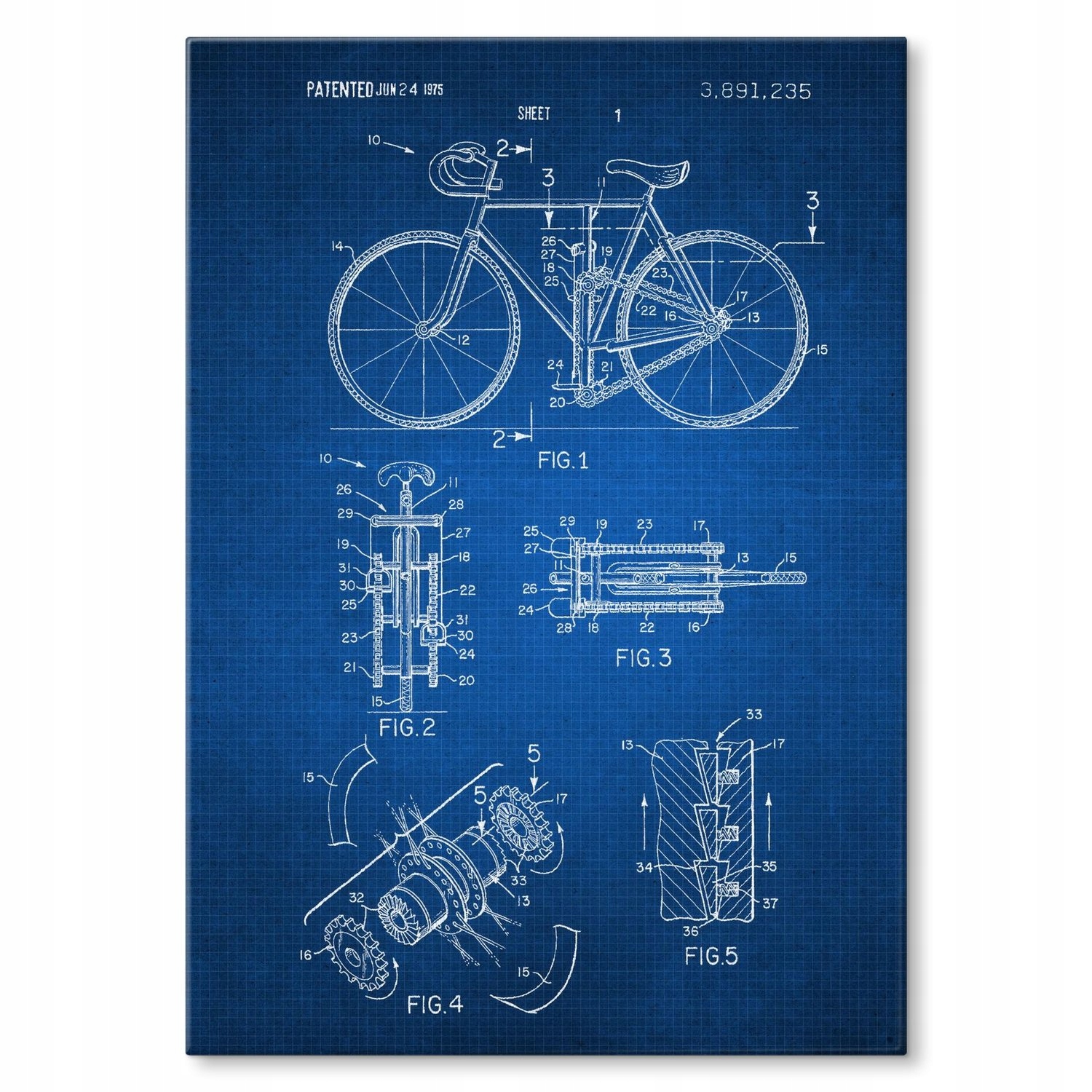 Kovový plakát Kolo M