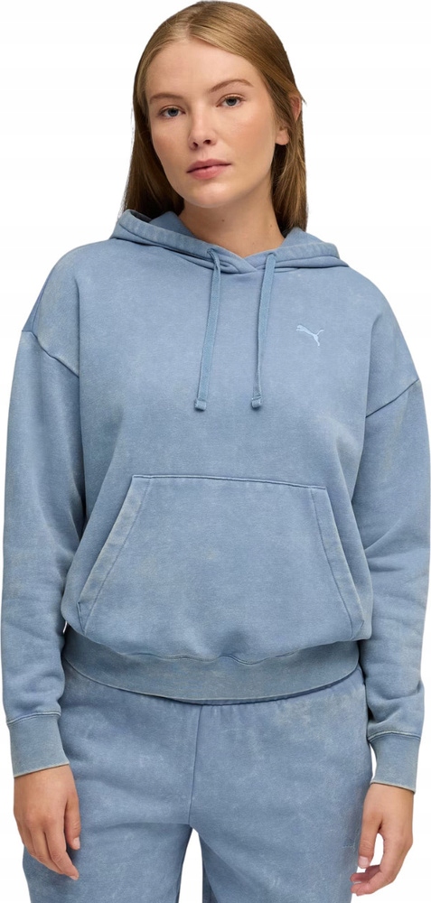 Dámská Mikina s kapucí Puma Ess Elevated Relaxed Wash S Kapucí Klokanka velikost L