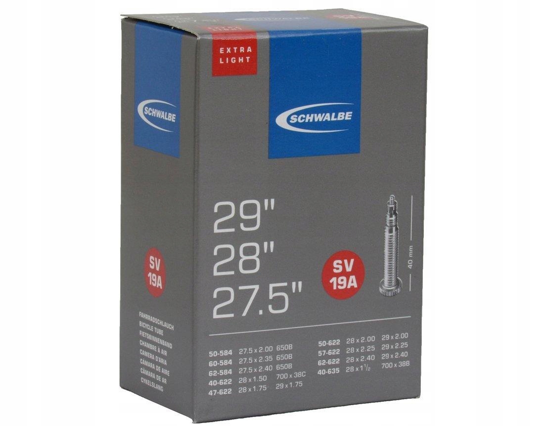 

Dętka Schwalbe Ex,Light 27.5-29 40/62-584/635 SV40