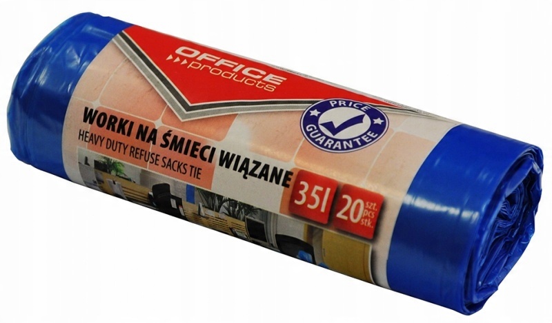 

Worki na śmieci wiązane 35L 20szt