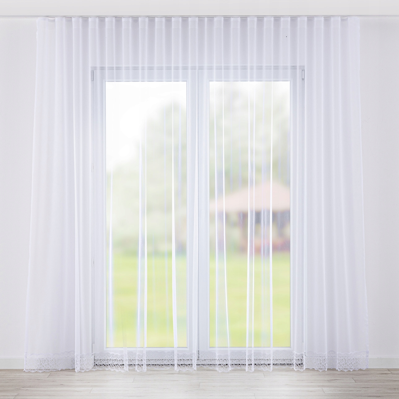 Hotová Záclona na wave páske Woalowa 300 x 245 cm biela