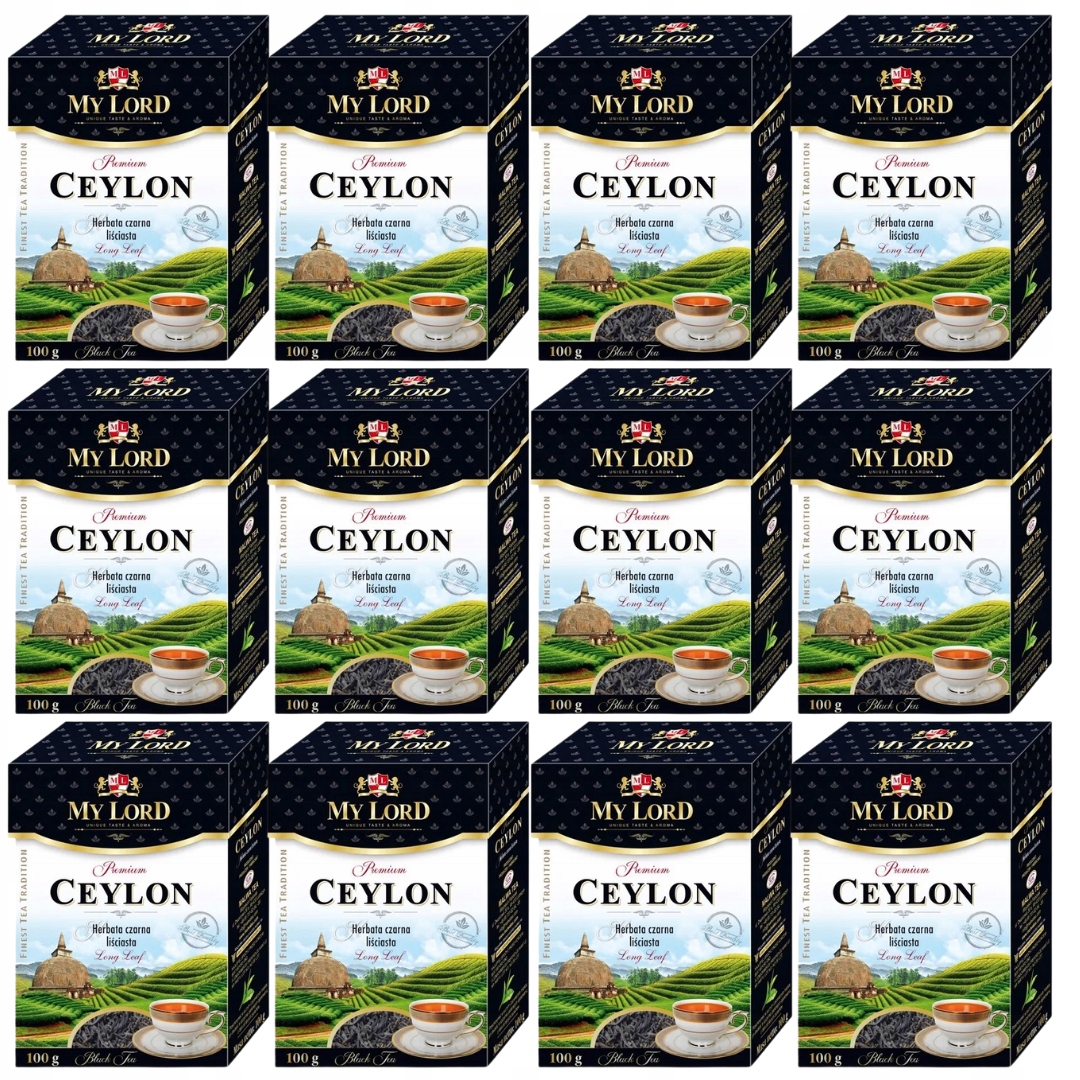 Levně Malwa My Lord Ceylon černý sypaný čaj 100 g x 12 kusů