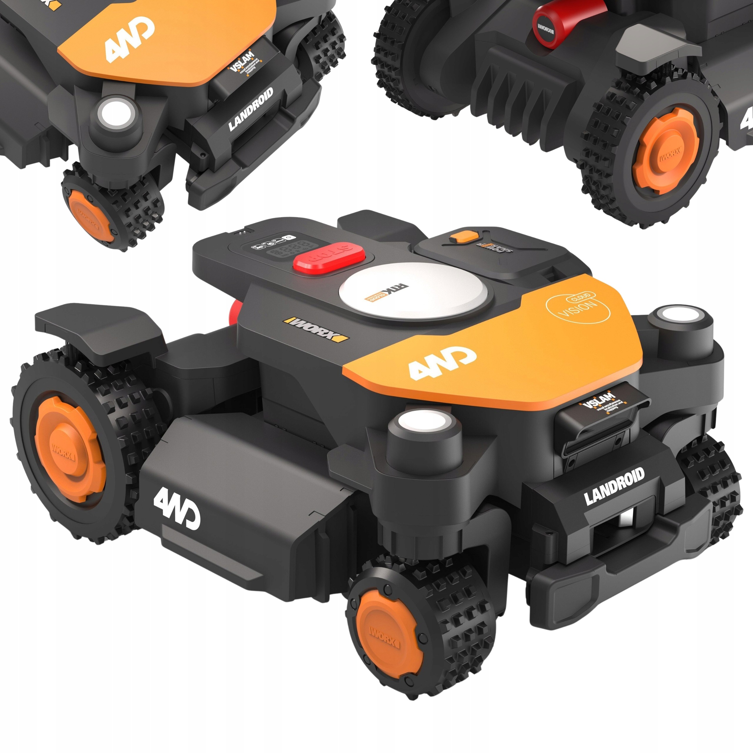 Worx WR342E Robotická Sekačka Landroid Vision Cloud Ai Rtk V-slam 4WD
