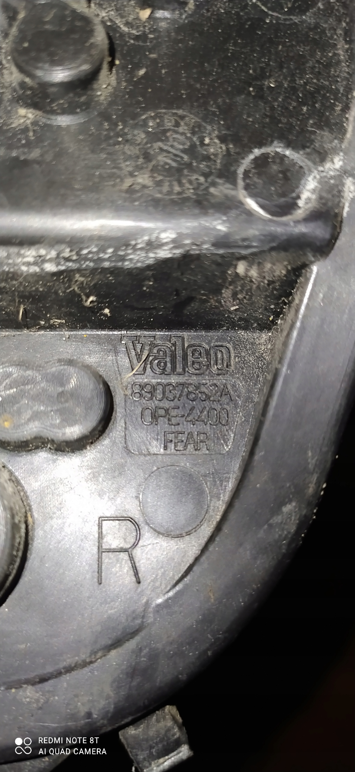 light housing right rear part CORSA D LIFT 89037852A ORYGI