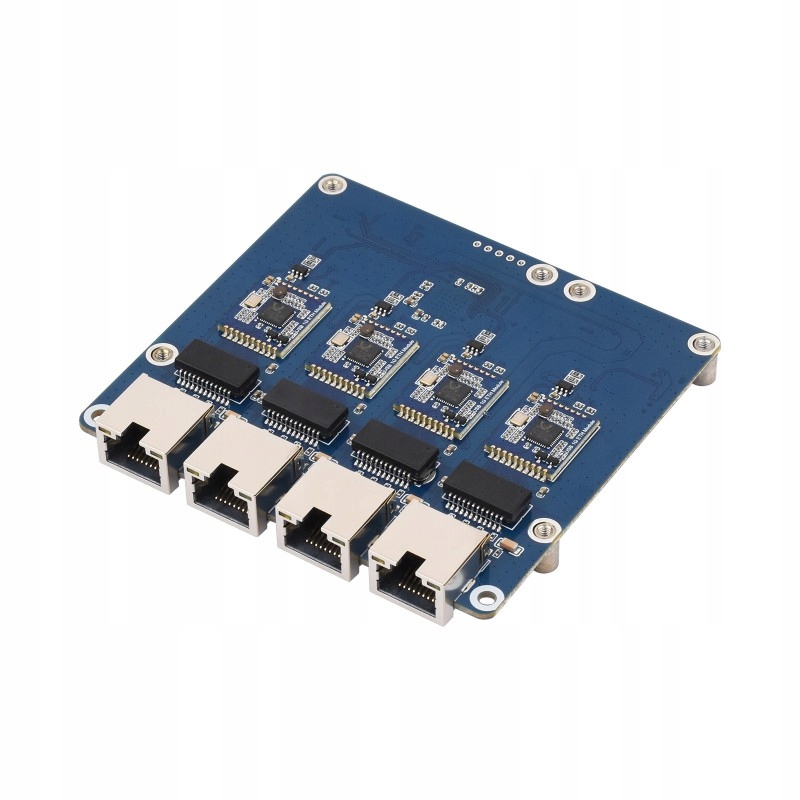 PCIe až 4-kanálový Gigabit Ethernet (b) pro Raspberry Pi 5