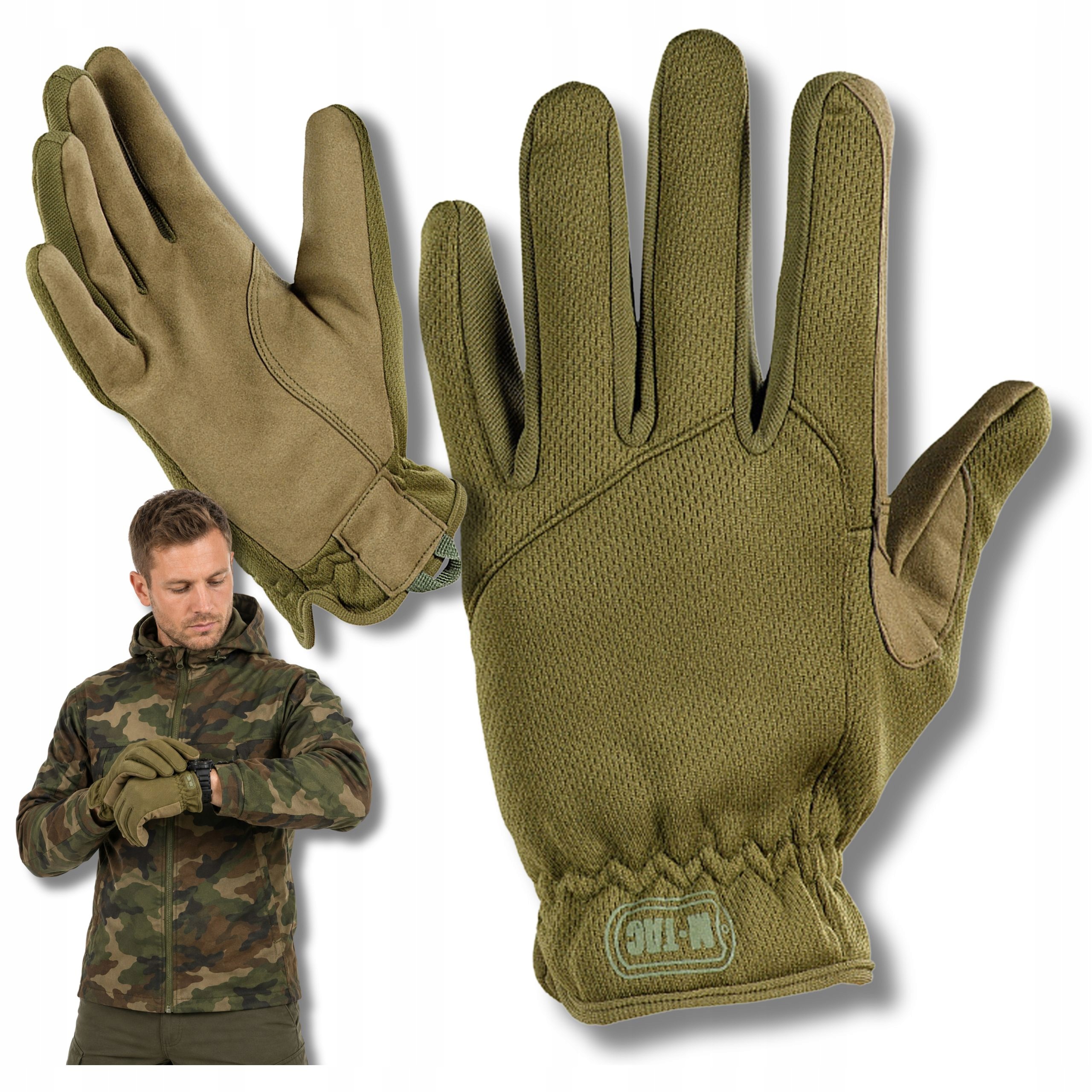 Rękawice Wojskowe Taktyczne Szybkoschnące Scout Tactical Mk2 Oliwkowe M-Tac