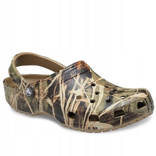Pánské Pantofle Crocs Classic Realtree 12132 Khaki Maskáčový Chodaki 41-42 M8